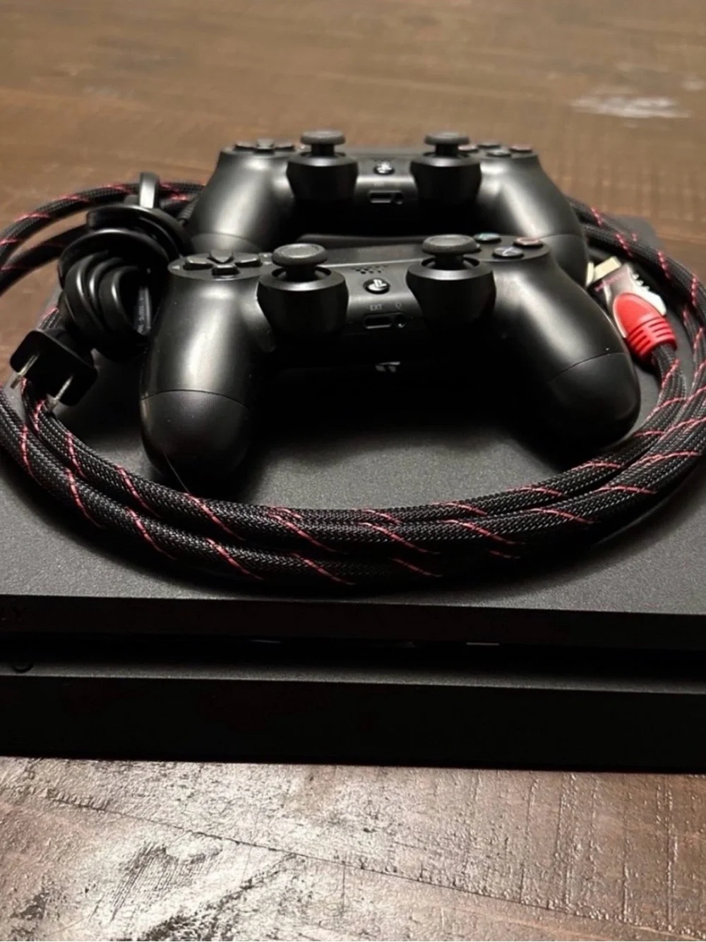 Sony PS4 Slim Black Gaming Console with Black DualShock Controller